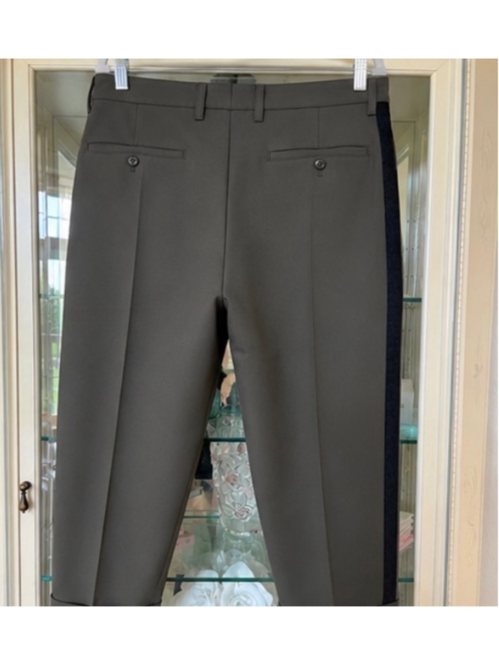Men's Todd Snyder Dress Pants, Waist 34, Olive Green and Black new! - Picture 5 of 7